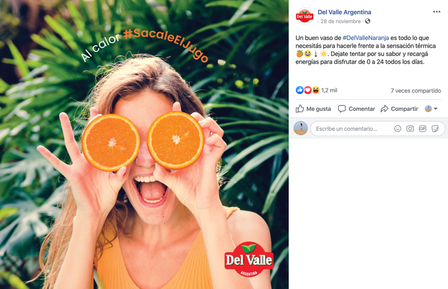 Del Valle (Juice) Social Media Copywriting Del Valle (Juice) Social Media Copywriting
